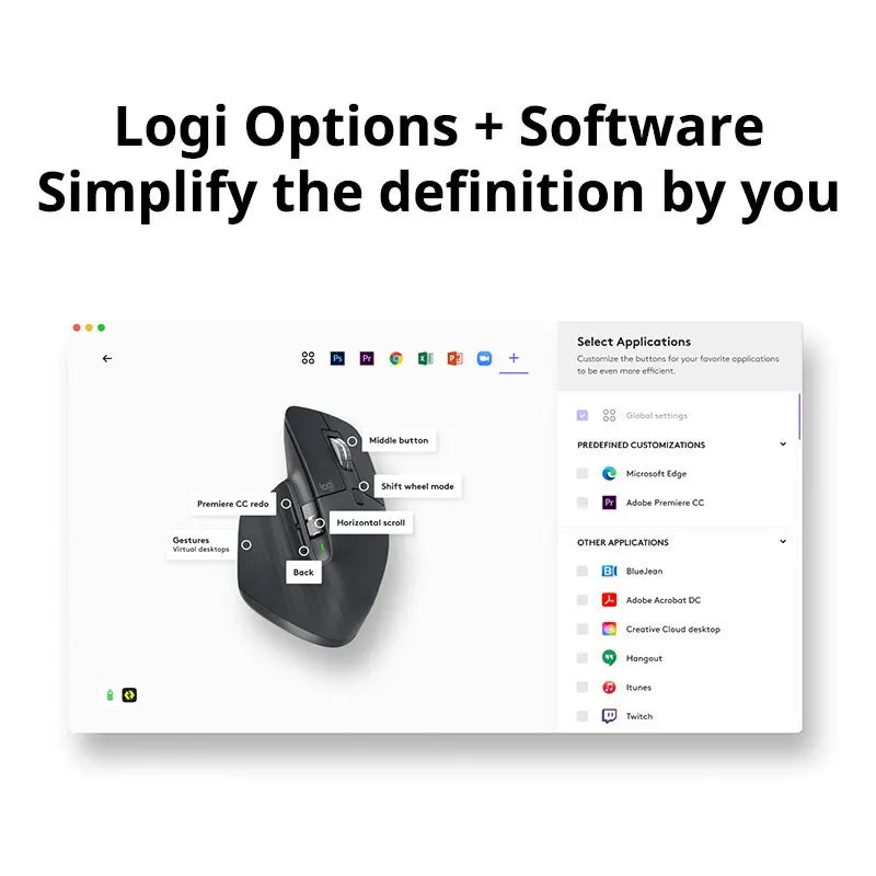 Souris Logitech MX Master 3S – L'Excellence Réinventée